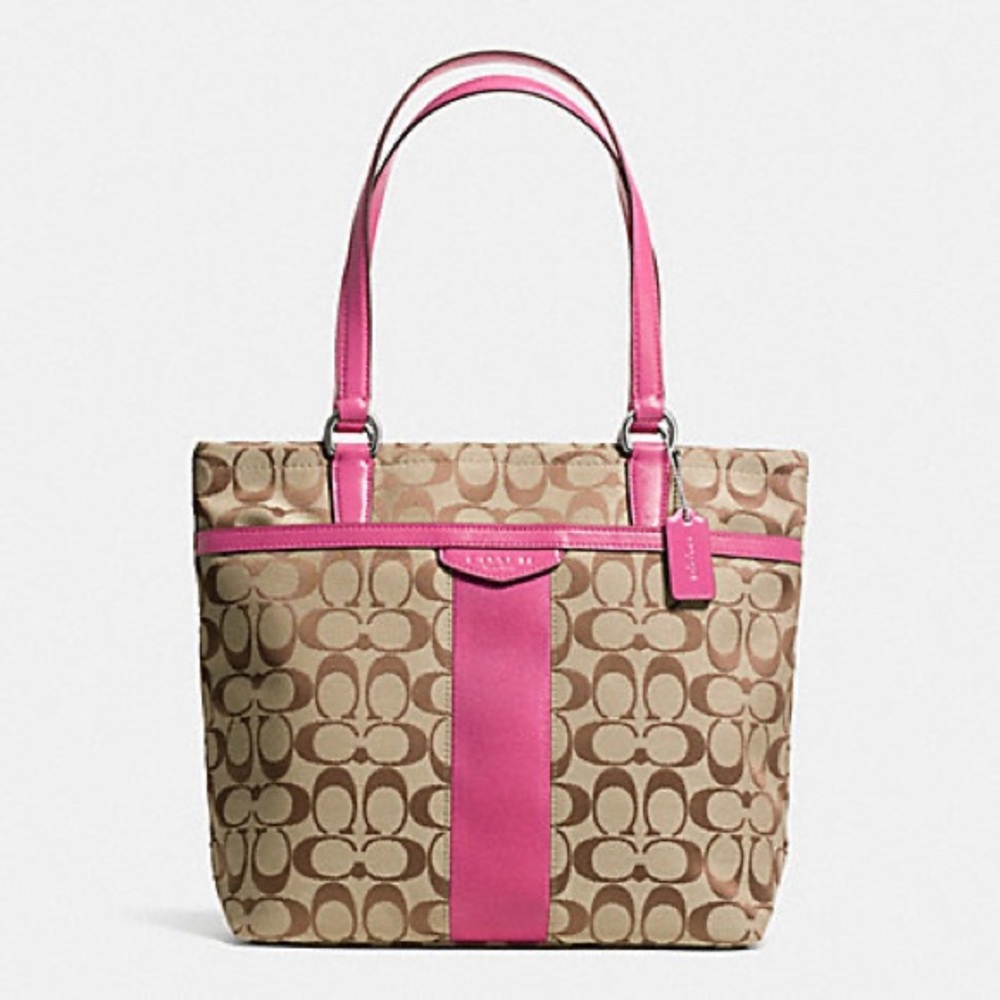 COACH Signature Stripe 12CM Tote (F28504) - Picture 12 of 12